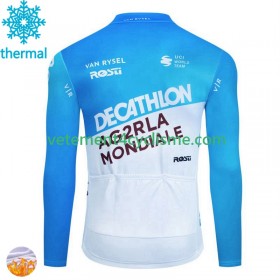 Homme Maillot vélo Hiver Thermal Decathlon Ag2R 2024
